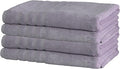Mosobam Luxury Turkish Towels Set of 4 Bath Sheets 35X70 Lavender Aura 700 GSM Bamboo Viscose & Aegean Turkish Combed Cotton