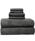 Italic Ultraplush Luxe 6 Piece Towel Set – 2 Bath Sheets, 2 Hand Towels, 2 Washcloths – 800GSM Soft, Highly Absorbent & Quick Drying, Resort Grade 100% Australian Cotton Towels (Charcoal)