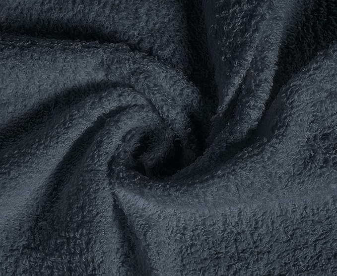 Softolle 100% Cotton Washcloths 24 Pack (12x12 Inches) Soft, Highly Absorbent Washcloth, Face Towels, Wash Cloths for Face, Ring Spun, Bulk Pack (Grey)