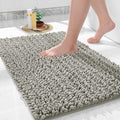 Yimobra Large Bathroom Rugs Non Slip Washable 36x24 Inch - Ultra Soft Absorbent Chenille Bath Mat, Quick Dry Shaggy Floor Carpet for Tub Shower, Sand Home Decor Accessories