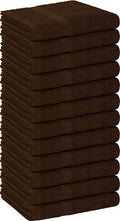 Utopia Towels Dark Brown Salon Towels, Pack of 72 (Not Bleach Proof, 16 x 27 Inches) Highly Absorbent Towels for Hand, Gym, Beauty, Hair, Spa, and Home Hair Care