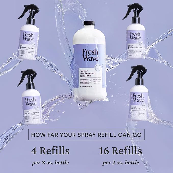 Fresh Wave Lavender Scent Odor Eliminator Spray & Air Freshener Refill, 32 fl. oz.
