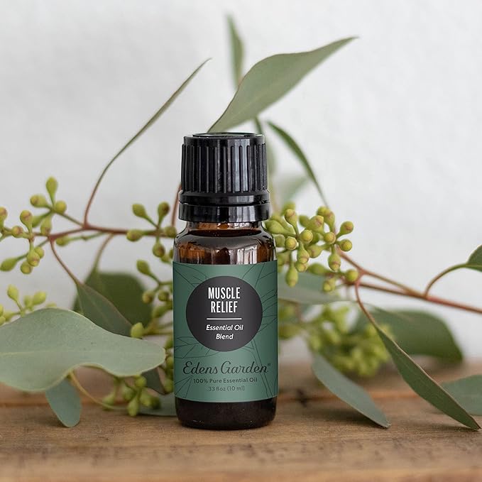 Edens Garden Muscle Relief Essential Oil Blend 100% Pure & Natural Best Recipe Therapeutic Aromatherapy Essential Oil Blends 118 ml (4 oz)
