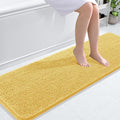 OLANLY Bathroom Rugs 59x20, Extra Soft Absorbent Chenille Bath Rugs, Rubber Backing Quick Dry, Machine Washable Bath Mats for Bathroom Floor, Tub and Shower, Home Decor Accessories, Yellow