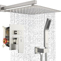 SR SUN RISE Shower Faucet - 16 Inch Rain Shower System - All Metal Shower Fixtures - Brushed Nickel