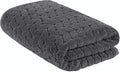 BAGNO MILANO Turkish Bath Towels, Soft Plush Jacquard Luxury Bath Towels, Quick Dry Towel Set (Grey, Bath Sheet)