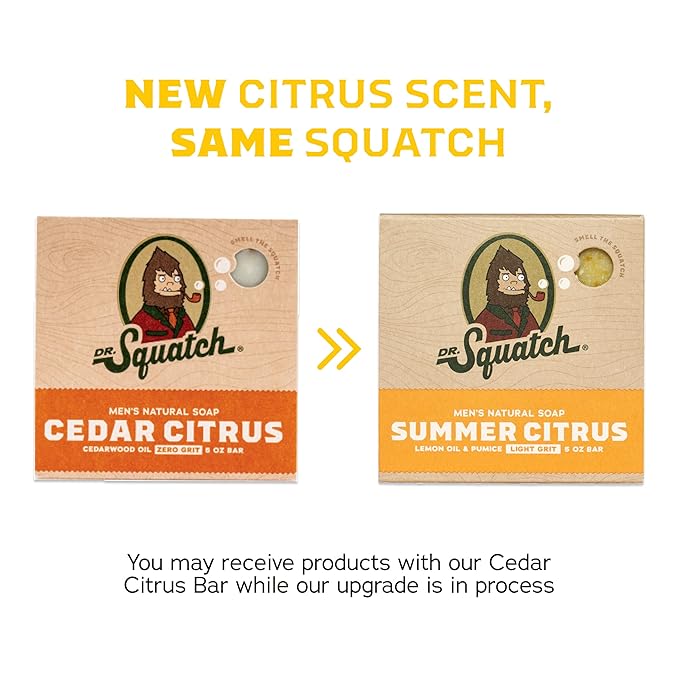 Dr. Squatch Natural Bar Soap for Men Variety Gift Set - Cold Process No Harsh Chemicals - Pine Tar, Bay Rum, Grapefruit IPA, Cool Fresh Aloe, Goat's Milk & more (5 oz, 10-Pack)
