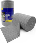 Greenfound Microfiber Cleaning Cloth Roll -80 Pack,Tear Away Towels for Car,Reusable Paper Towels Washable,Super Absorbent,Lint Free Cleaning Rags for House,Kitchen,Window-11.5"×11.5"(Check Grey)