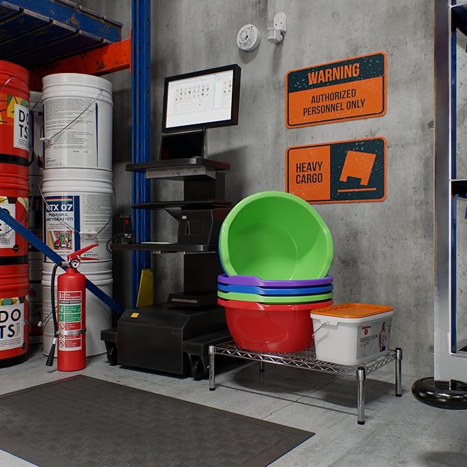 18" Deep x 30" Wide x 8" Height 1-Tier Wire Shelving Kit | NSF Commercial Storage Rack Unit