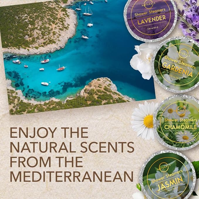 Shower Steamers Aromatherapy - Birthday Gifts for Women and Men - Shower Bombs Aromatherapy, Spa Day Essentials, Relaxation Spa Gifts - Self Care Stocking Stuffers (Lavender 8 Count)