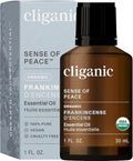 Cliganic USDA Organic Frankincense Essential Oil, 1oz - Boswellia Serrata, 100% Pure Natural Undiluted, for Aromatherapy | Non-GMO Verified (Packaging May Vary)