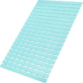 MBOSS Bath Tub Shower Mat Non Slip Bathtub Mats for Bathroom Shower Floor Mat Bath Mats for Shower Tub Anti Slip Shower Mat with Drain Hole and Large Suction Cups (Aqua Blue, 27.5 X 15.7 Inch)