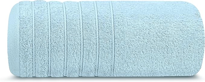 Tens Towels Pack of 1 Jumbo Bath Sheet 40 x 80 Inches, Extra Large & Light Weight, Quicker to Dry, 100% Cotton, Super Soft & Absorbent, Perfect to Wrap Yourself in, Sky Blue