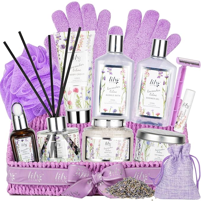Christmas Gift Basket Set for Women - Ultimate 15-Piece Bath & Body Gift Set, Spa Gift Basket, Bath Collection | Birthday Gift, Mothers Day Gifts for Mom, Perfect Present for Her & Mom All Occasions