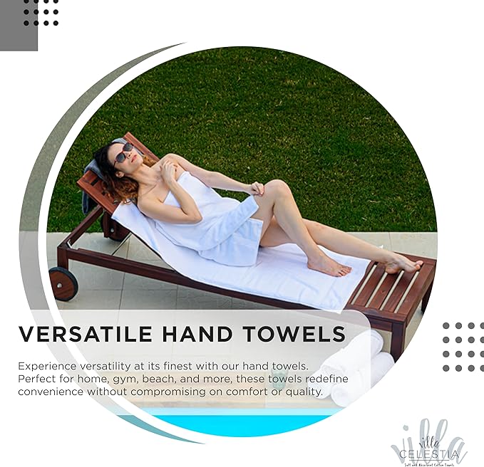 100% Cotton Hand Towel Set of 4, (16 x 28 inches) Sustainable, Soft, Highly Absorbent, Quick Drying, Combed Cotton Hand Towels Pack of 4 Ideal for Hotels, Spa, Bathroom, Dorm, Black