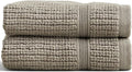 Preston Lane Douro Washcloth Set – 2 Pack Luxury Cotton Towels, Ultra Soft & Absorbent, Quick-Dry Spa-Quality Bathroom Towels, Made in Portugal, Eucalyptus