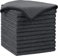 AIDEA Microfiber Cleaning Cloth-12PK, Soft Microfiber Towels for Cars, Absorbent Cleaning Rags, Lint-Free Streak-Free Wash Cloths for House, Kitchen, Window(12in.x12in), Grey