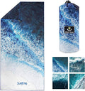 4Monster Microfiber Beach Towel Quick Dry,Super Absorbent Lightweight Travel Towel for Swimmers, Sand Free Camping Towel, Beach Towels for Pool,Swim,Water Sports,Yoga