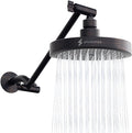 SparkPod Round Rain Shower Head with Extension Arm - Height Adjustable Shower Head with High Pressure Performance - Easy 1-Minute Installation (11" Arm Extension, Vintage Oil-Rubbed Bronze)