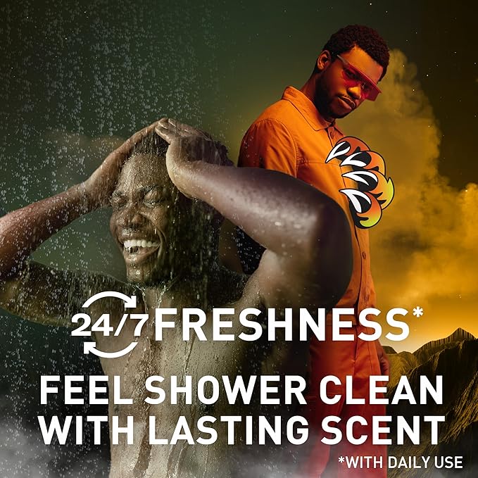 Old Spice Cleansing Body Wash for Men, 3X Defense, 24/7 Shower Fresh with Lasting Scent, 2-in-1 Body & Face Wash, Bearglove with Crisp Orchard Scent, 24 oz (Pack of 4)