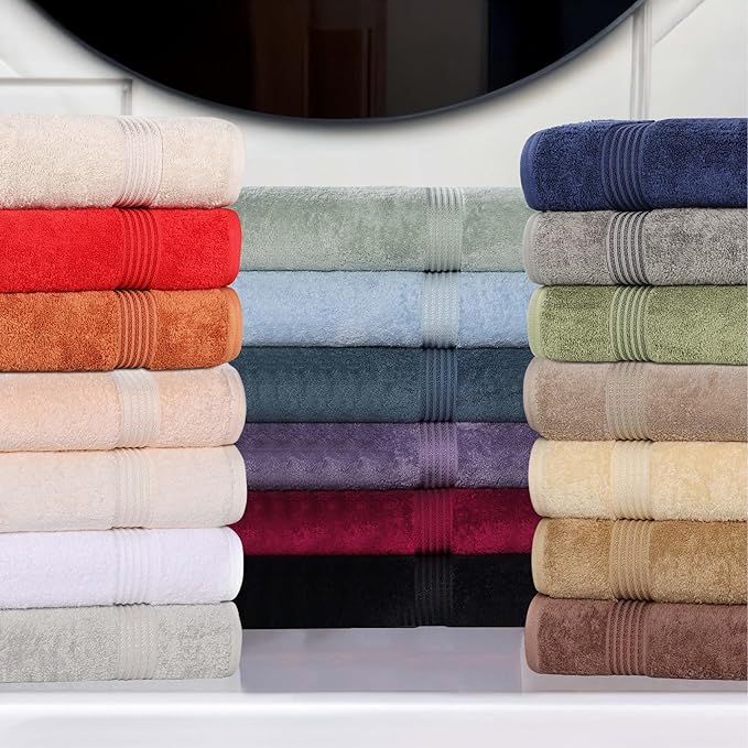 Superior Egyptian Cotton Bath Sheet Set, Oversized Towels for Home Bathroom, Master, Guest Bath, Decor Essentials, Quick Dry, Absorbent, Large Body Towel, Spa, Hotel, Resort, Set of 2, Charcoal