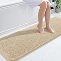 OLANLY Bathroom Rugs 59x20, Extra Soft Absorbent Chenille Bath Rugs, Rubber Backing Quick Dry, Machine Washable Bath Mats for Bathroom Floor, Tub and Shower, Home Decor Accessories, Beige