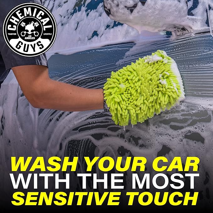 Chemical Guys Premium Microfiber Towel and Scratch-Free Microfiber Wash Mitt Bundle (6-Pack)