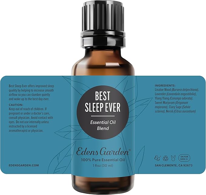 Edens Garden Best Sleep Ever Essential Oil Blend- 100% Pure Premium Grade, Undiluted, Natural, Therapeutic, Aromatherapy, The Best for Skin, Candle, Humidifiers 30 ml (1 fl oz)