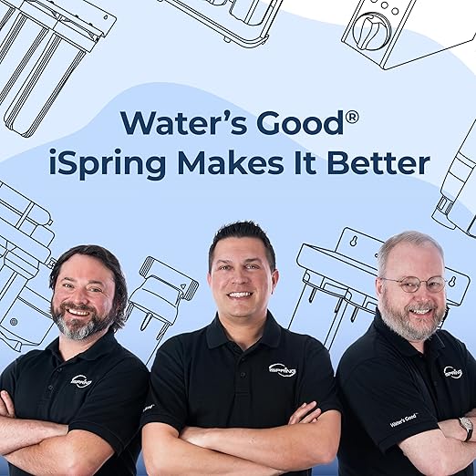 iSpring FC25B Whole House Water Filter, CTO Carbon Block, 20” x 4.5” for Sediment & Chlorine Removal