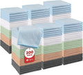 Orighty Wash Cloths Bulk Towels Set 200 Pack, Highly Absorbent and Soft Feel Microfiber Face Cloths, Multi-Purpose Washcloths & Hand Towels for Bathroom, Hotel, Spa, and Gym, 12x12 Inch, Multicolor