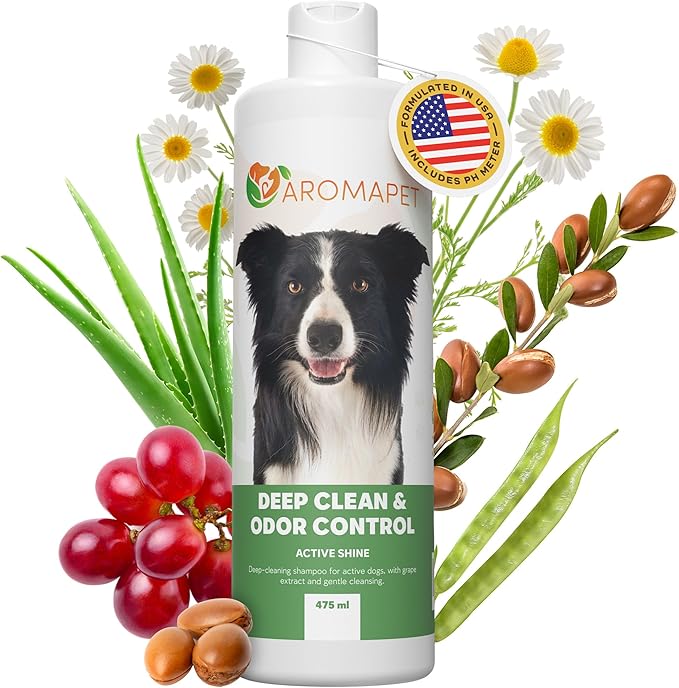 Sensitive Care -Tangle-Free-Silky Shine Softening and detangling Shampoo, Delicate Coat Clean & Odor Control Shampoo – Advanced Shine Formula for Dogs (Border Collie, 16 Fluid Ounces)
