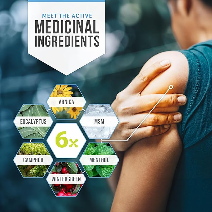 Kalaya Pain Relief Cream with Arnica for Muscles and Joints – 6 Natural Active Ingredients with Long Lasting and Fast Acting Relief in 3 Minutes - Dermatologist Tested to Soothe Tension - 4.2 oz