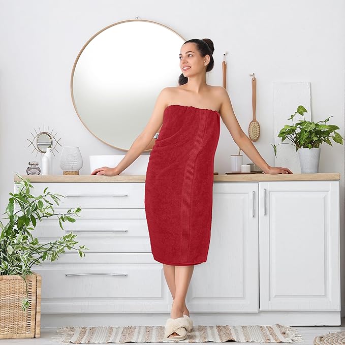 Utopia Towels Luxurious Jumbo Bath Sheet 2 Piece, 600 GSM, 35 by 70 Inches, 100% Ring Spun Cotton, Highly Absorbent and Quick Dry Extra Large Bath Towel, Super Soft Towel, Red