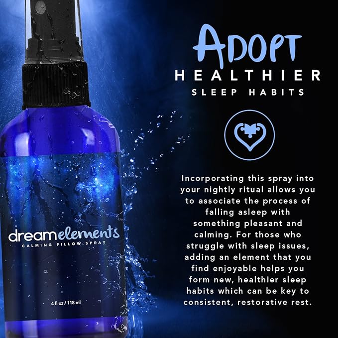 Calming Pillow Spray -- for Relaxation and Deep, Restful Sleep - Soothing Essential Oil Blend - Formulated with Lavender - Orange - Ylang-Ylang - Chamomile - and Vetiver (4oz)