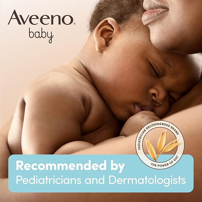 Aveeno Baby Daily Care Gift Set with Oat Extract & Prebiotic Oat, Contains Daily Moisturizing Body Lotion & Gentle 2-in-1 Baby Bath Wash & Shampoo, Hypoallergenic & Paraben-Free, Two Pack