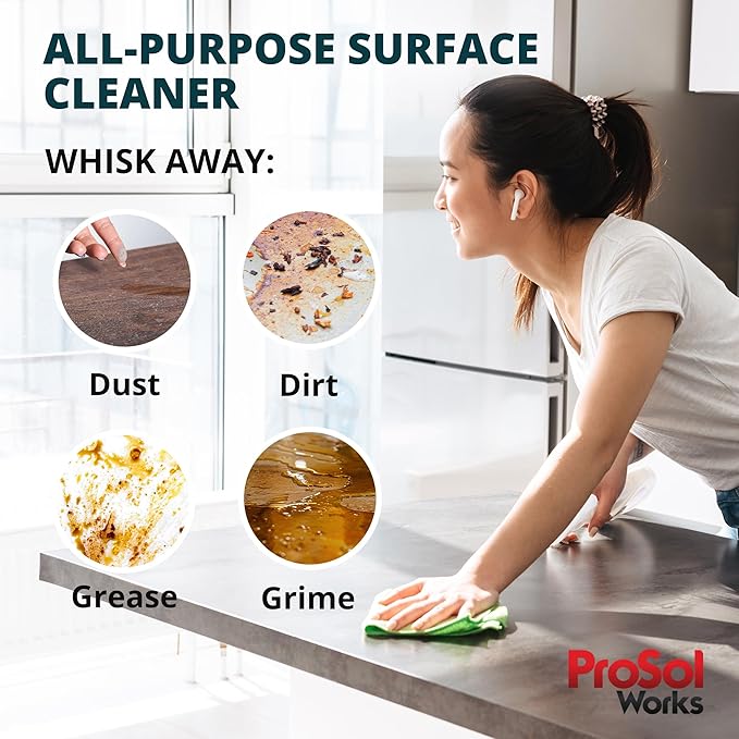 All Purpose Cleaner Cleaning Spray 16 oz - Multi Surface Cleaner Use to Clean Counters, Wood, Stone, Tile, Fabric, Tub & Appliances Revealing Natural Shine & Refreshing Scent