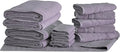 Mosobam Luxury Turkish 14pc Deluxe Bath Bundle Body Hand Face Towel and Mat Lavender Aura 700 GSM & 1000 GSM Bamboo Viscose & Aegean Turkish Combed Cotton