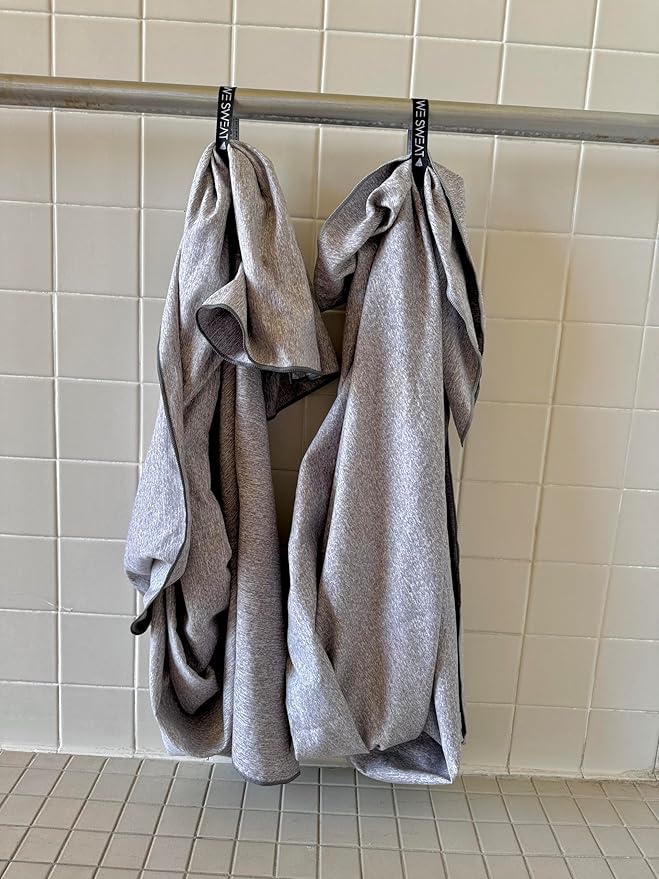 Microfiber Soft and Absorbent Gym Towels, Silver ION Odor-Free Absorbent Fiber, Fast Drying Men & Women Workout Gear for Body Sweat, Working Out, Towels, Sports Exercise Fitness Gear