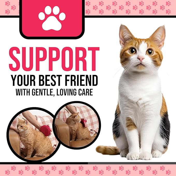 Silicone Dog Bath Brush – Soft Pet Scrubber for Bathing & Grooming – Shampoo Brush for Dogs, Cats & Puppies – Adjustable Strap – Choose from 5 Colors (Pink)