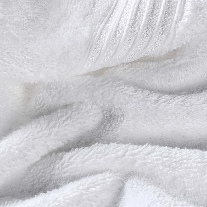 Superior Egyptian Cotton 8-Piece Hand Towel Set, Towel Basics For Quick Dry, Absorbent Small Towels, Facial, Spa, Kitchen, Bathroom Essentials, Apartment, Guest Bath, Soft, Washcloth, White