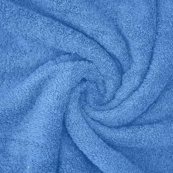 DAN RIVER 2 Pack Luxury Bath Sheets 35x70, 600 GSM, Soft & Quick Dry 100% Ring Spun Cotton Towels Ideal for Hotels, Spas, Gyms & Salons Extra Large, Medium Blue