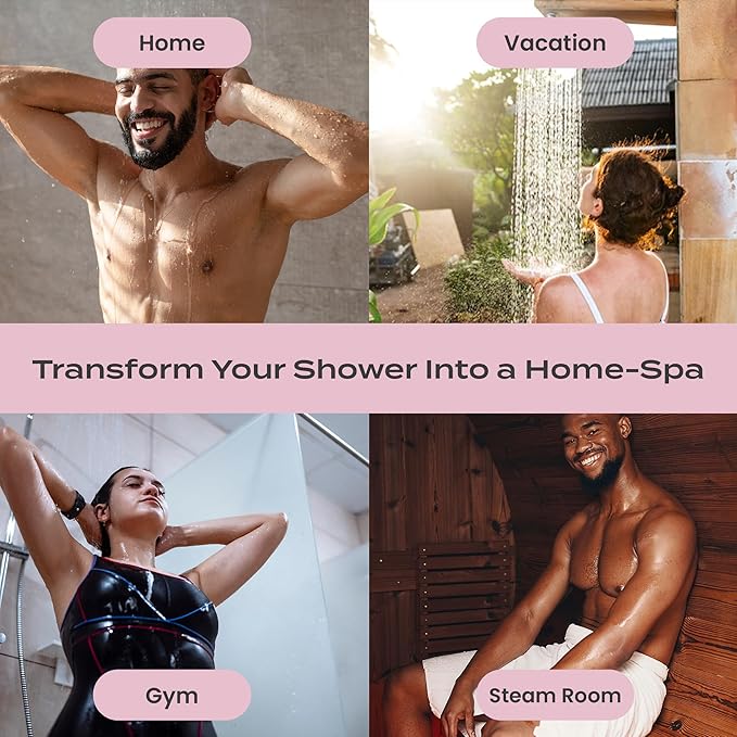 Body Restore Shower Steamers Aromatherapy 15 Pack - Christmas Stocking Stuffers for Men, Birthday Gifts for Women, White Elephant, Relaxation, Self Care - Rose