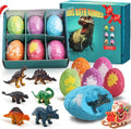 Bath Bombs for Kids with Surprise Inside, 6 Pack Dinosaur Toys Toddler Bath Bombs Gift, Organic Bubble Bath Fizzies, Dinosaur Egg, Stocking Stuffers for Kids, Christmas Gifts for Kid 3-12