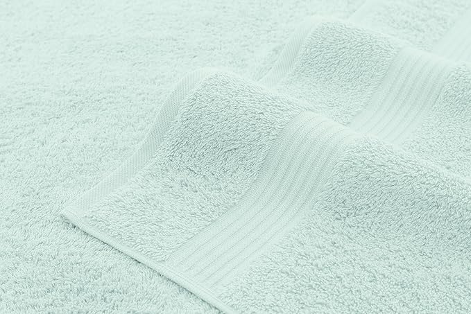 American Veteran Towel, 100% Cotton Turkish Bath Towels for Bathroom 4 Pack, 27x54 Extra Large Premium Soft Drying Bathroom Towels, Mint