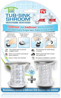 TubShroom and SinkShroom Drain Protectors Hair Catchers for Bathtubs and Sinks, Chrome