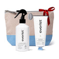 Everist The Hydrating Body Ritual Set, 3.4 fl. oz Body Wash Concentrate & 6.09 fl. oz Post Shower Body Spritz in Jute Travel Bag, Cleansing & Hydrating For All Skin Types