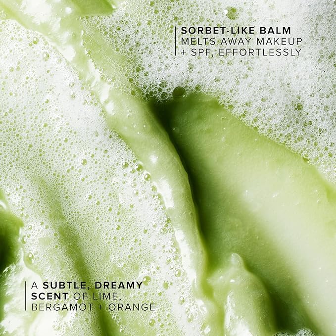 Farmacy Makeup Remover Cleansing Balm - Green Clean Waterproof Makeup Remover Balm + Oil Cleanser for Face - Gently Removes Make Up + SPF while Hydrating Skin (30ml)