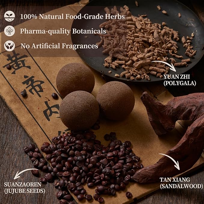 Deep Relaxation Herbal Foot Soak, Soothes Tired Feet, Stress Relief, Natural Jujube Seeds & Sandalwood, Soothing Foot Spa Soak, Night Calming Herbal Foot Bath for Home Wellness Routine