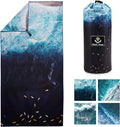 4Monster Microfiber Beach Towel Quick Dry,Super Absorbent Lightweight Travel Towel for Swimmers, Sand Free Camping Towel, Beach Towels for Pool,Swim,Water Sports,Yoga