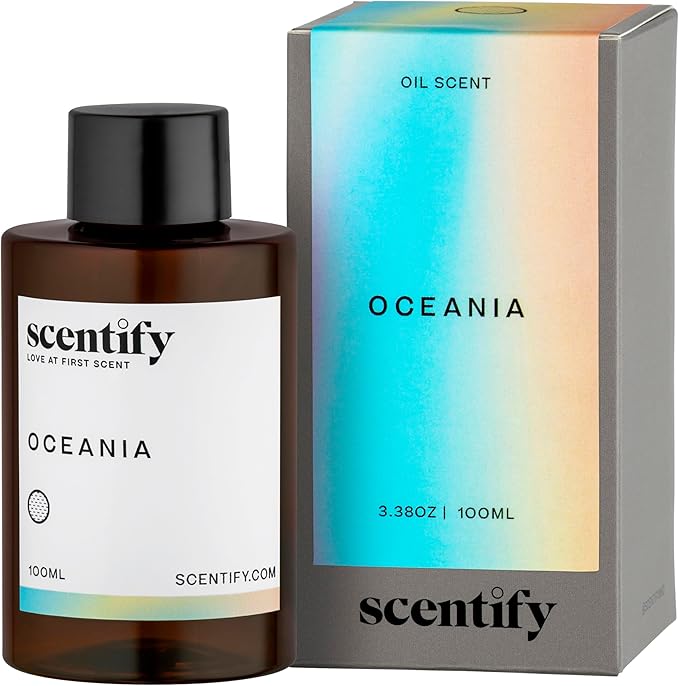 Scentify Oceania Aroma Oil Refill Scent for Oil Diffusers - Orange, Apple, White Tea, Lavender Scents - Luxurious Relaxing Aromatherapy Diffuser Fragrance 100ml, 3.38 oz